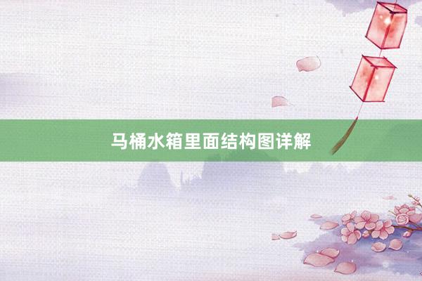 马桶水箱里面结构图详解